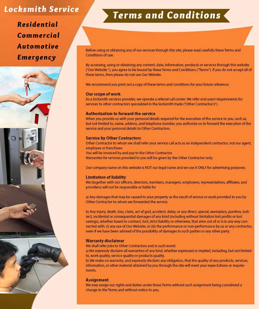 Emerald Locksmith Shop, Long Beach, CA 562-567-6817 - terms-ls